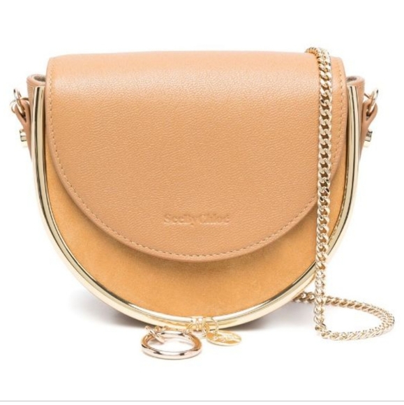 See By Chloe Handbags - NWT$450 See by Chloe Tan Small Mara Leather Crossbody Shoulder Bag